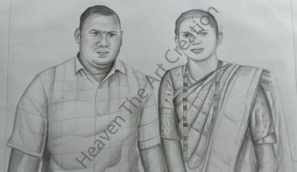 Handmade Pencil Sketch Work Painting