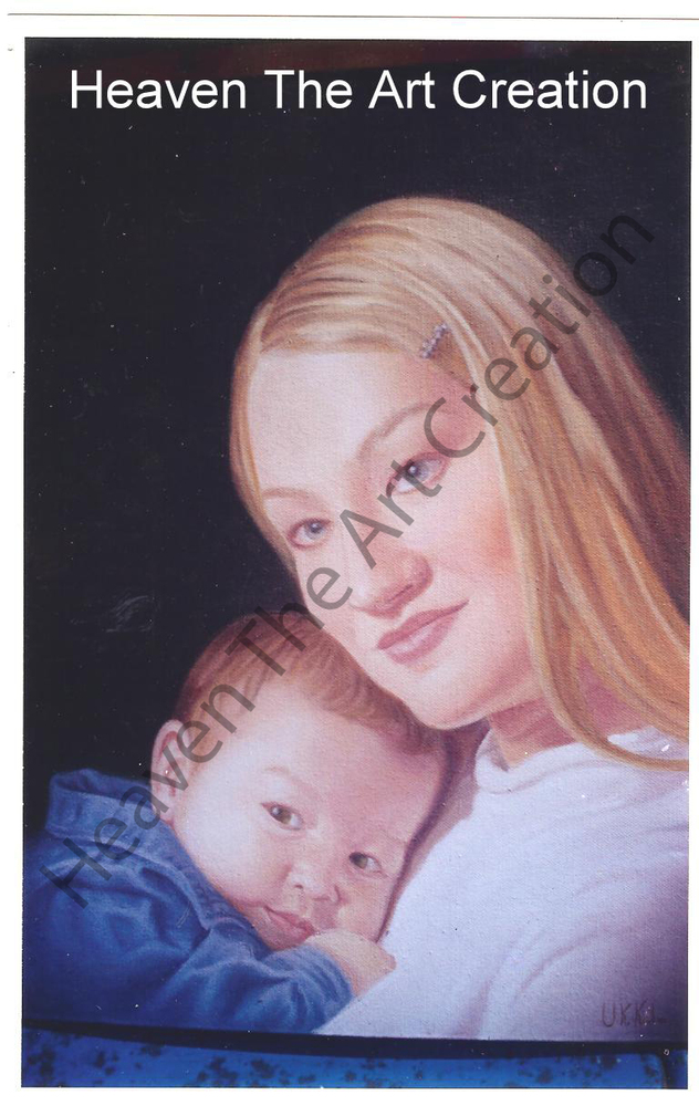 Hand Painted Portrait Canvas Oil Painting