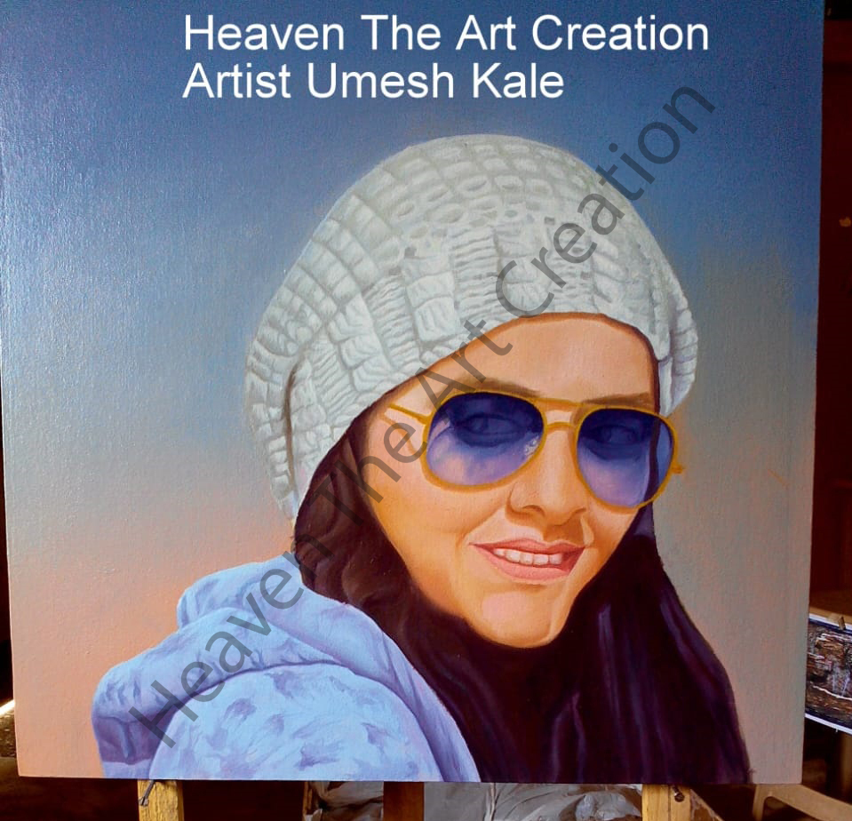 Hand Painted Portrait Canvas Oil Painting