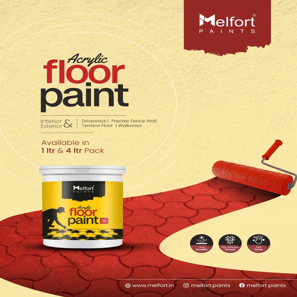 Acrylic Floor Paint - Color: Any Color