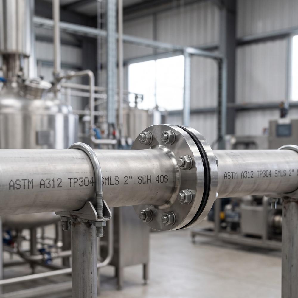 SS 304 Seamless Pipe - Stainless Steel ASTM A312 TP304
