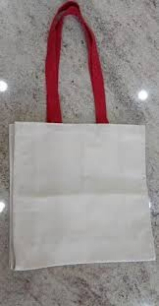 Loop Handle Cotton Bag - Color: White