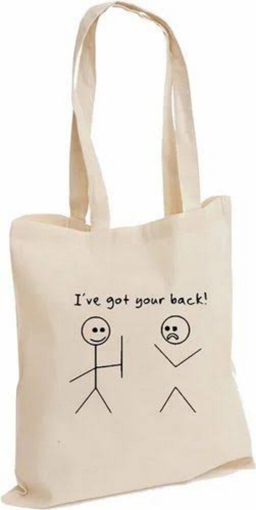 Loop Handle Cotton Bag - Color: White
