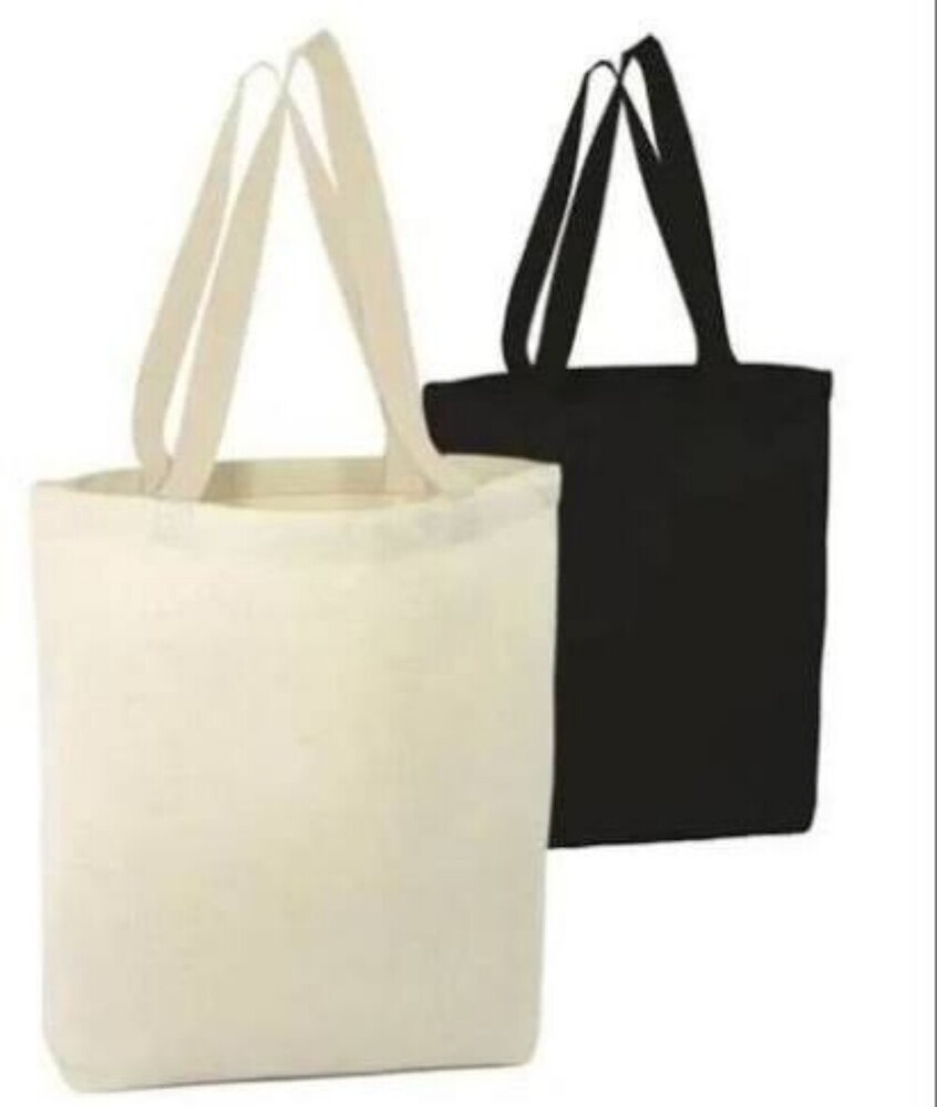 Loop Handle Cotton Bag - Color: White