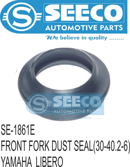 DUST SEAL FRONT FORK - Rubber, 254.0-508.0 mm , Polished Finish, Wave Seal Lip Design for Enhanced Lubricant Retention and Contaminant Exclusion