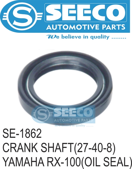 CRANK SHAFT - Rubber, 254.0-508.0 mm | Wave Seal Lip Design for Lubricant Retention, Contaminant Exclusion, and Pressure Confinement