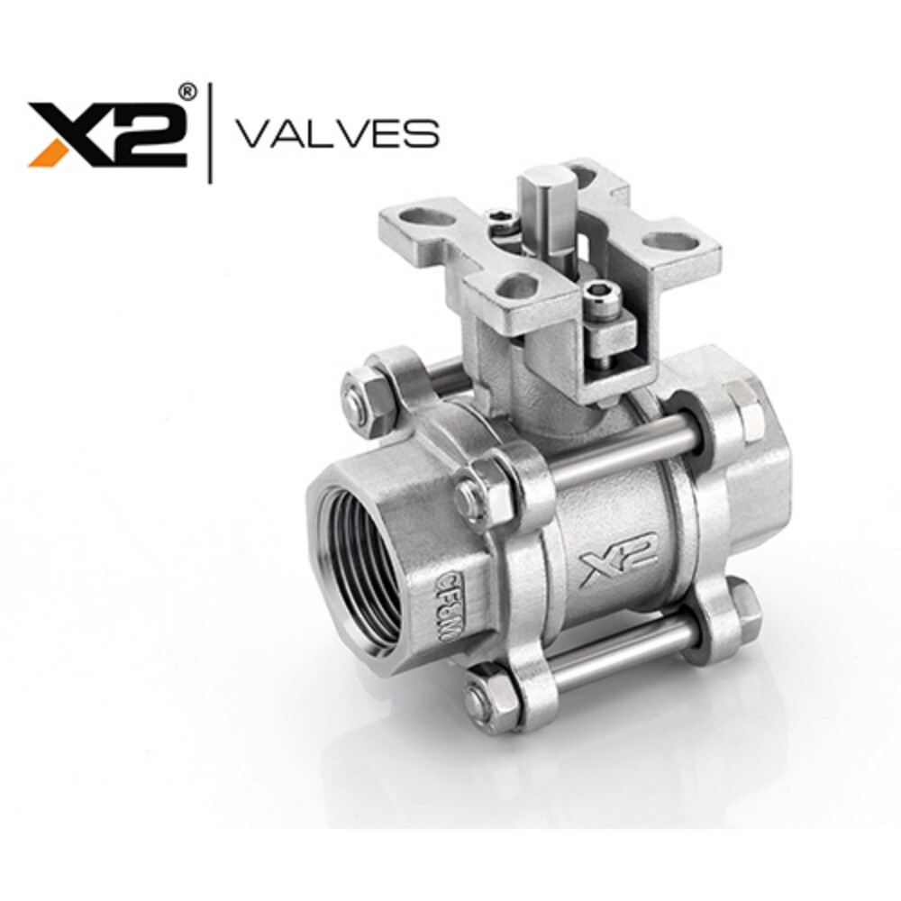 3 Piece Screwed End Bracket Valve - Application: Industrial