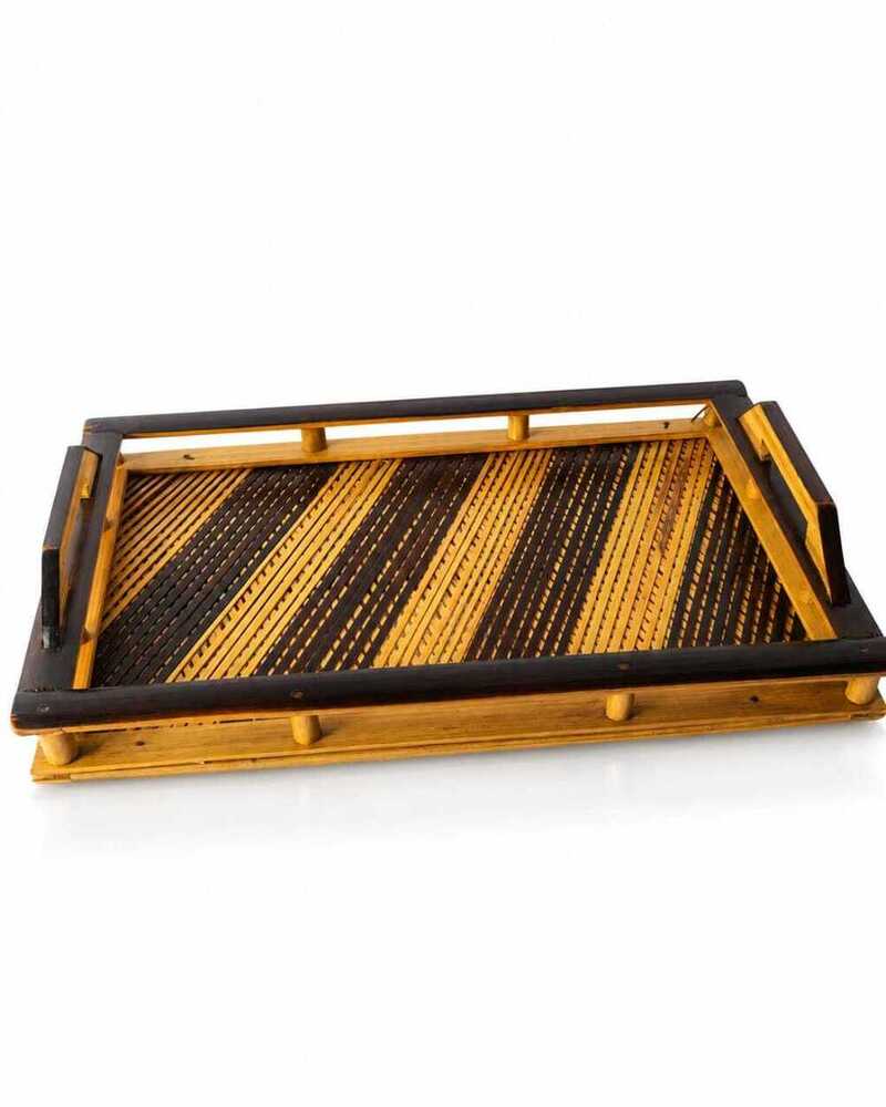 Bamboo Tea Cup Tray