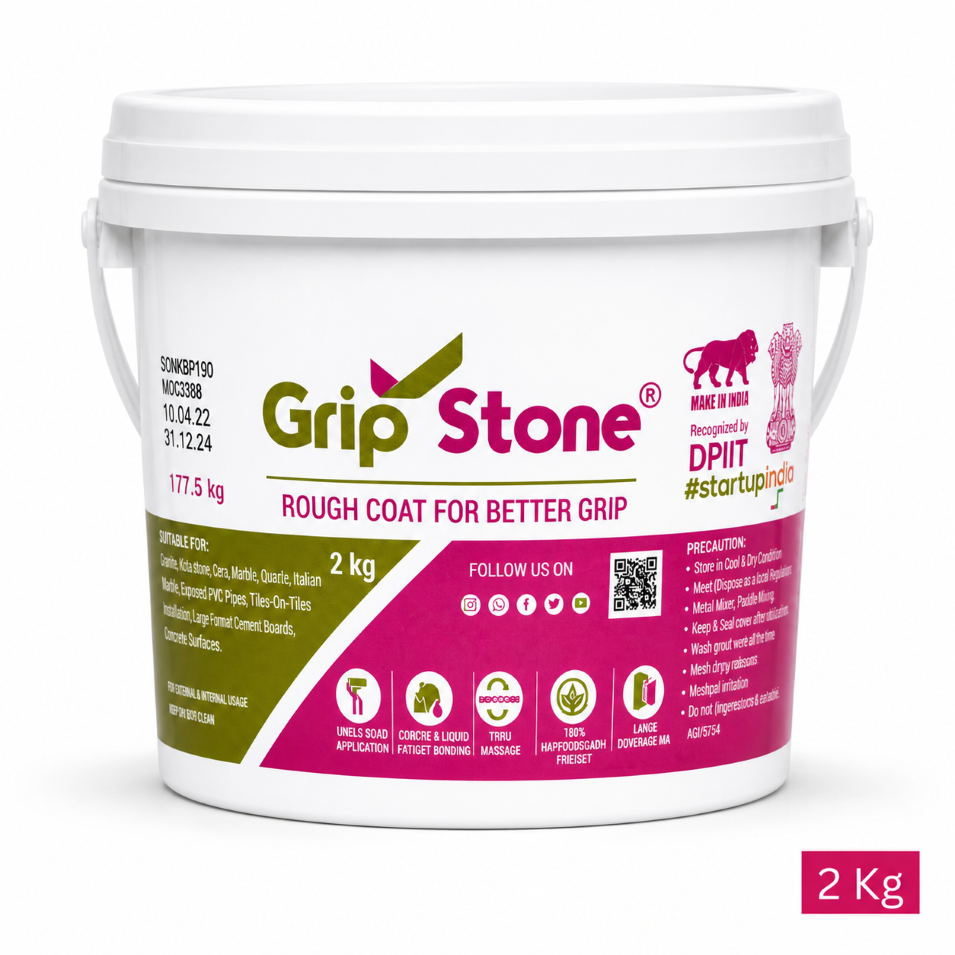 Grip Stone Rough Coat for Marble, Granite & Tile Surfaces 1Kg, 2Kg & 5Kg 