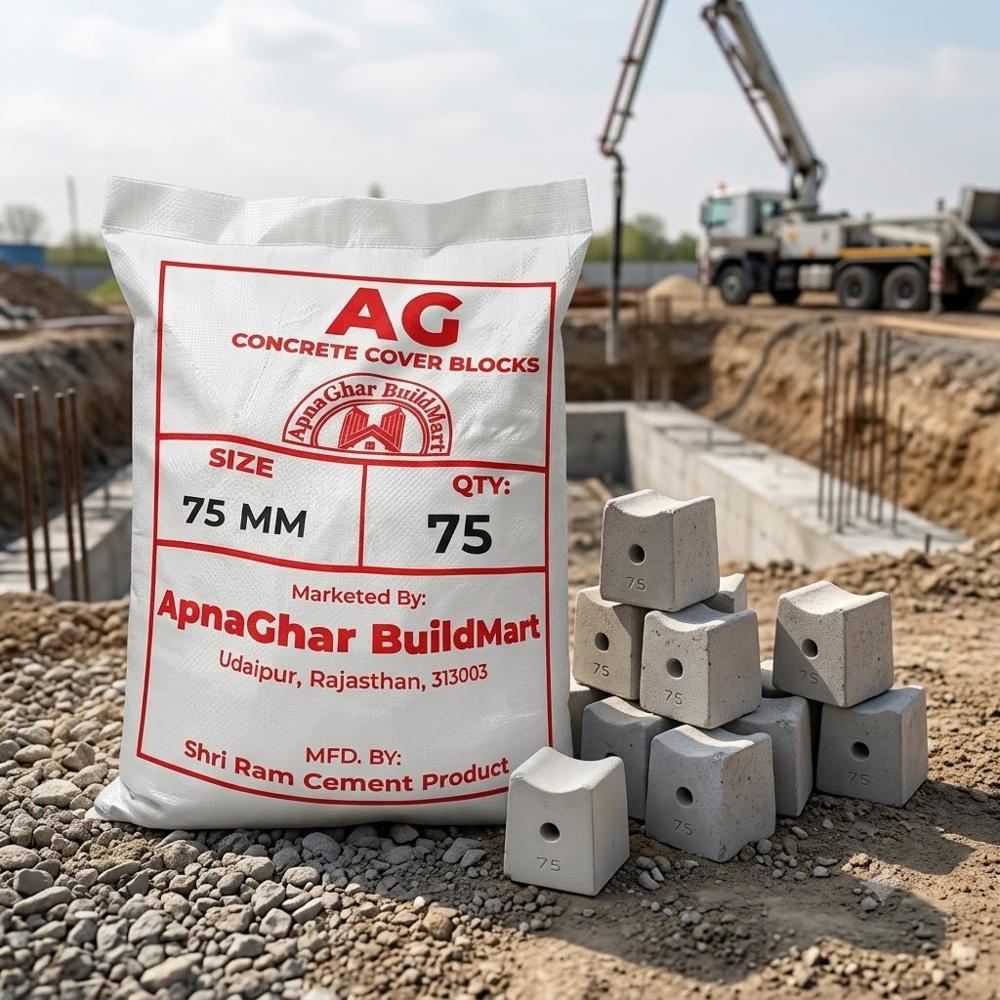 Square Cover Blocks for RCC Application 20/25, 30, 40, 50, 75 & 30/40 MM.