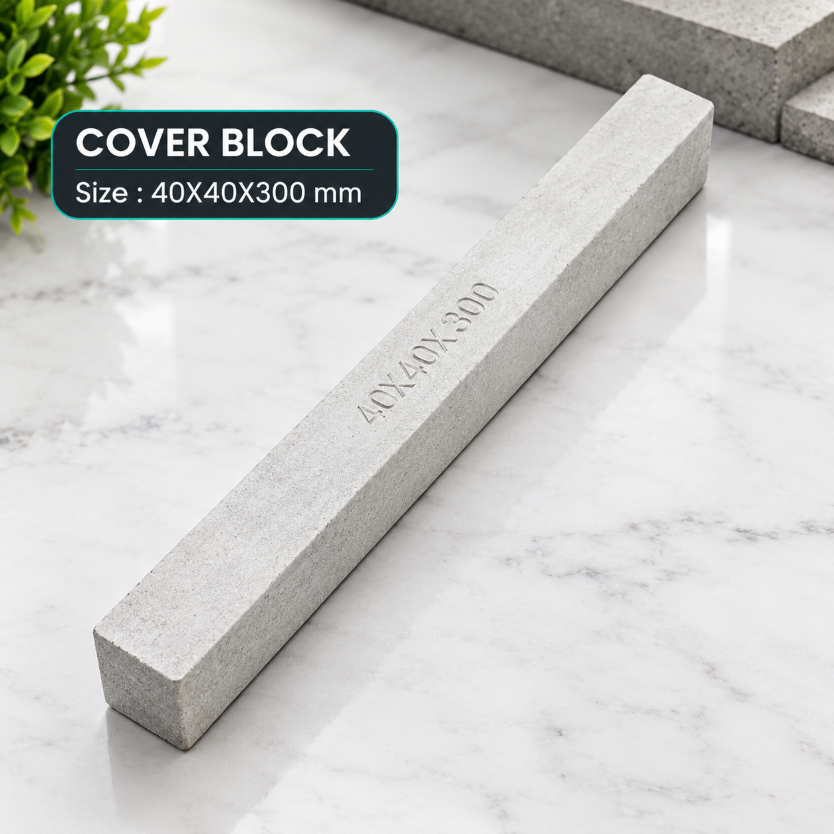 M30 Grade Rectangle Cement Kanda Cover Block 300 x 40 x 40 mm