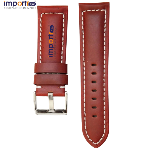 Genuine Leather Unisex Watch Strap Replacement Band Classic Smooth Finish, Multiple Lug Widths 14m