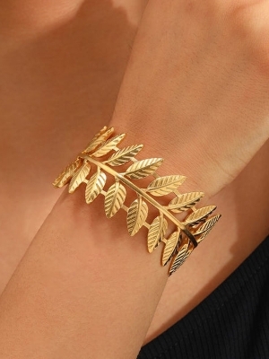 Gold Leaf Cuff Bracelet - Weight: 0.15