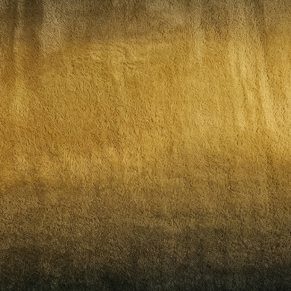 Round Black and Gold Gradient Tufted Rug