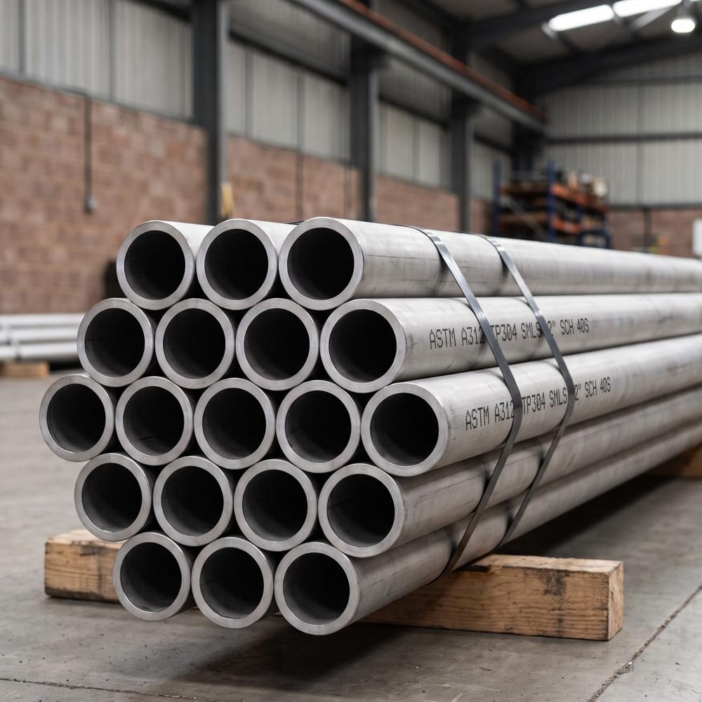SS 304 Seamless Pipe - Stainless Steel ASTM A312 TP304