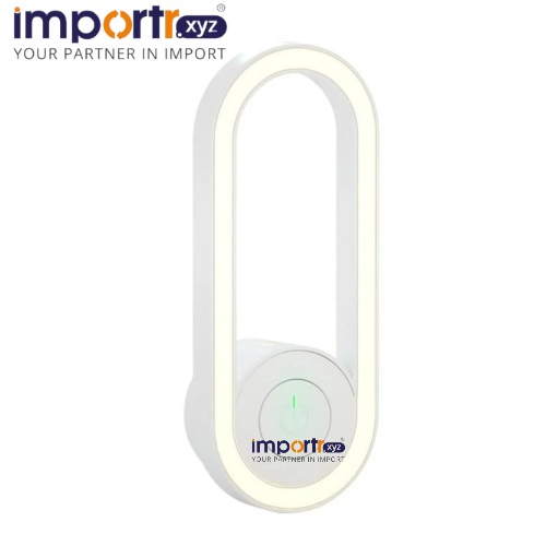 Ultrasonic Indoor Mosquito Repellent Lamp with Night Light ABS Electric Mosquito Repeller for Home