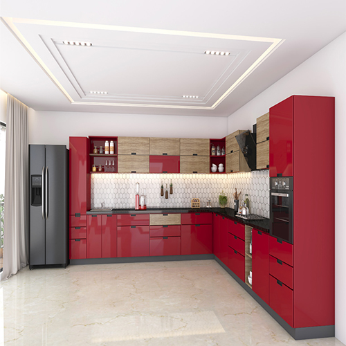L-Shaped Modular Kitchen