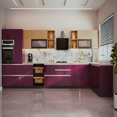 L-shaped Modular Kitchen