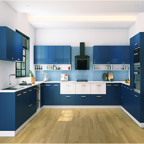 U-Shaped Modular Kitchen
