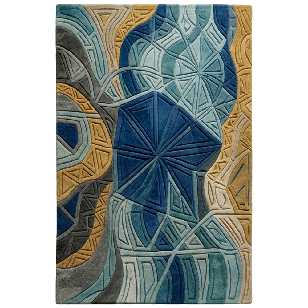 Abstract Floral Area Rug