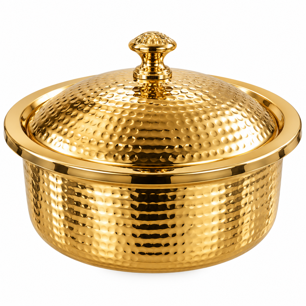 Copper Buffet Serving Dish - Color: Gold