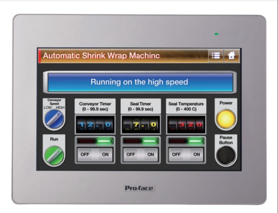 Proface Hmi 7 Inch Color Model PFXGP4402WADW Cable