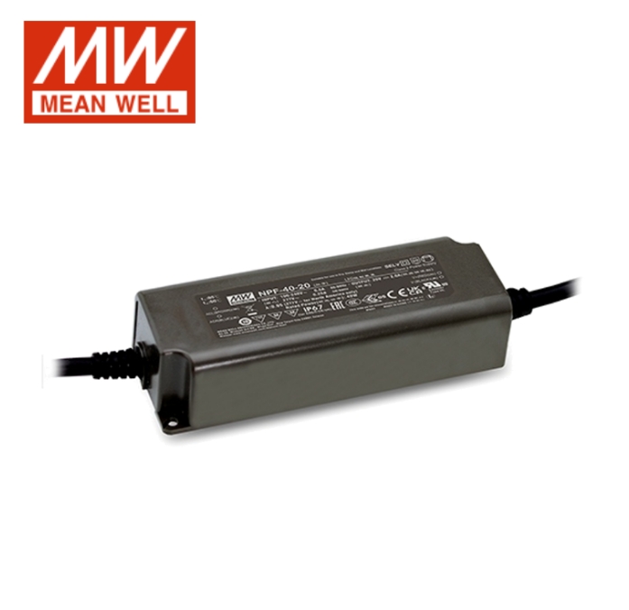 Npf-40 Series 40W Constant Voltage + Constant Current Led Driver - Color: Dark Gray / Black