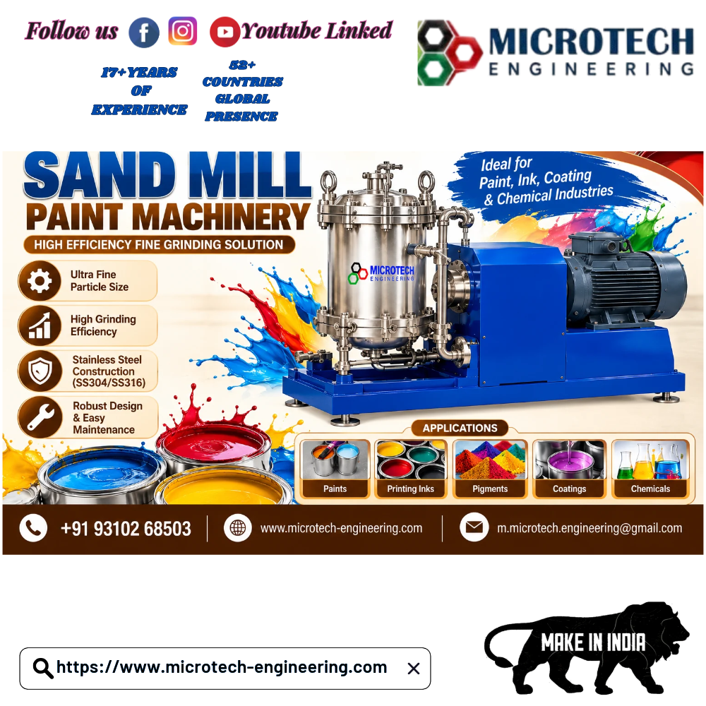 Sand Mill Paint Machinery