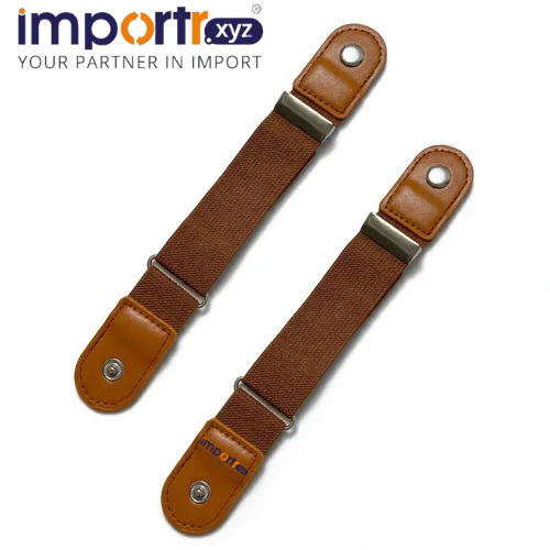 Elastic Buckleless Belt Extender for Jeans - Adjustable No-Punch Invisible Waistband Tightener