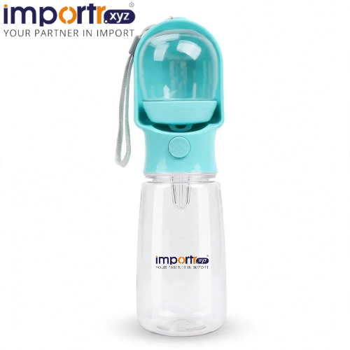 Portable 2-in-1 Pet Water Bottle with Food Storage Tank