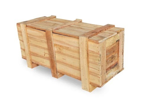 Rectangular Solid Wooden Pallet Box For Packaging Uses