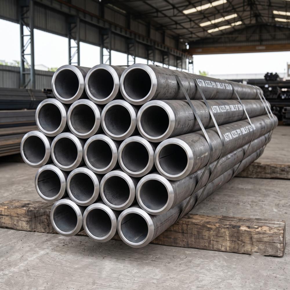 Alloy Steel P91 Seamless Pipe Astm A335 / Asme Sa335 Gr P91 Ibr - Features: Normalized And Tempered; Tensile 585 Mpa Min