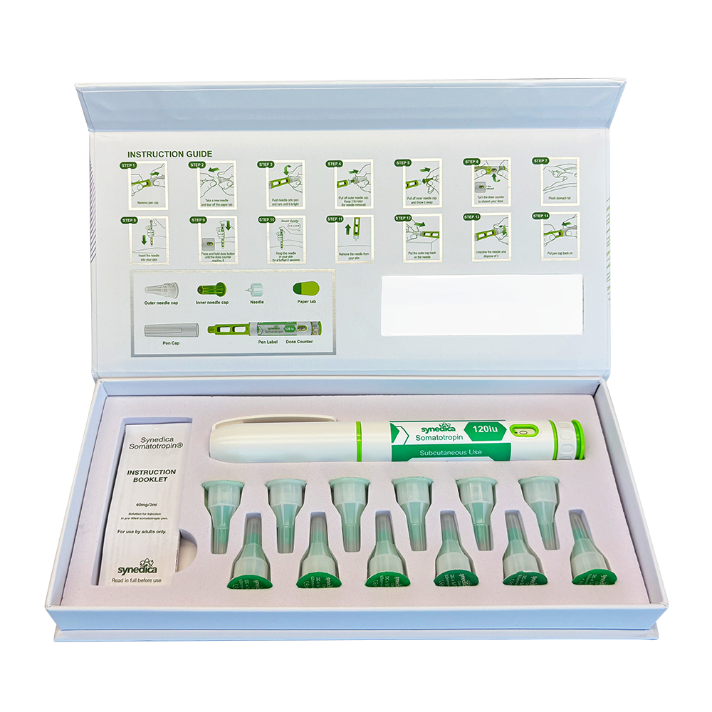 Synedica Somatotropin HGH 120iu Injection Pen Kit