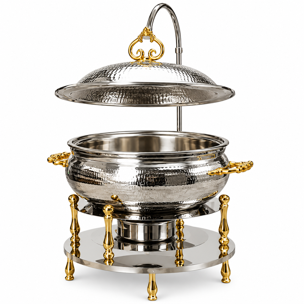 Modern Copper Buffet Chafing Dish - Color: Gold