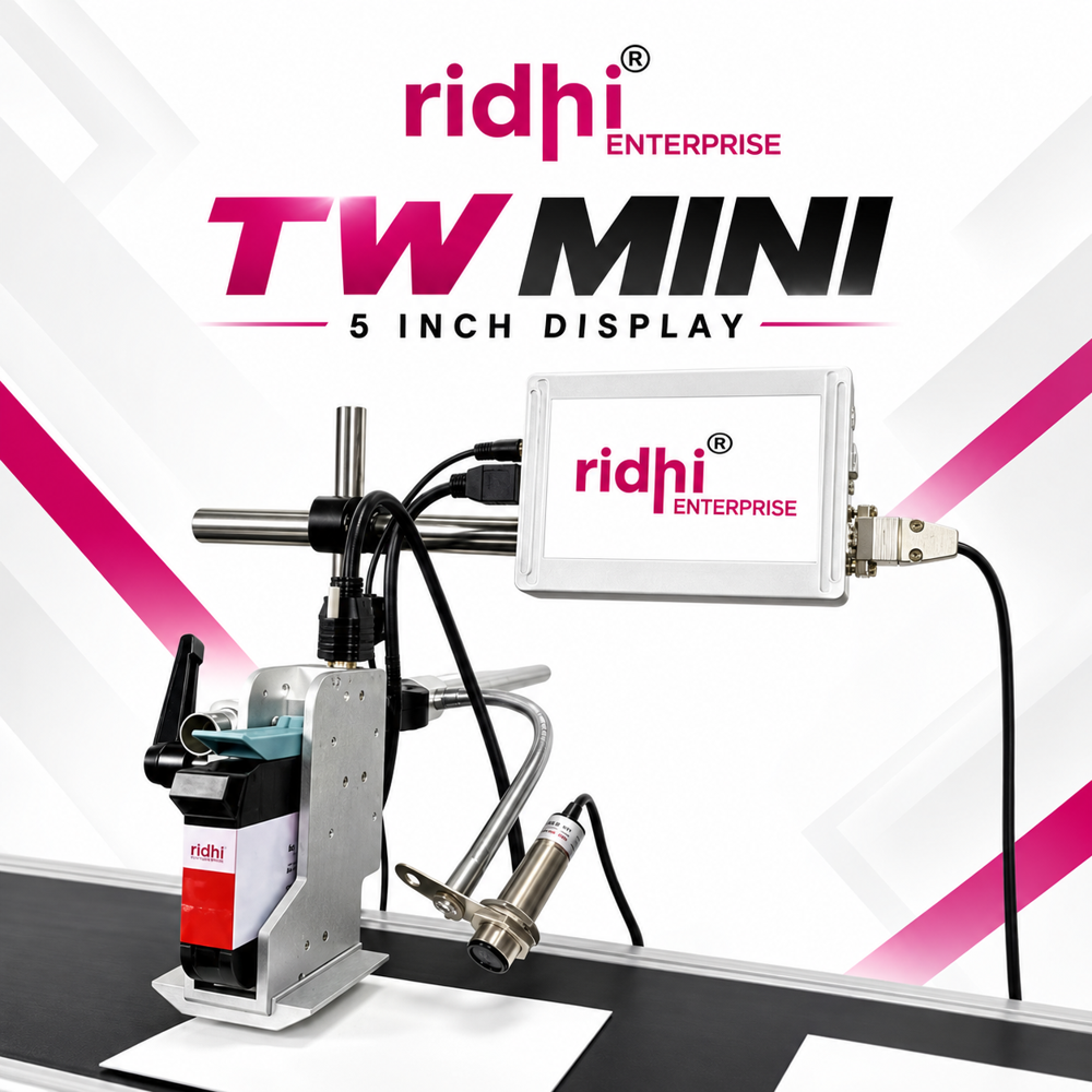 Ridhi Automatic Batch Coding Machine - Color: Grey
