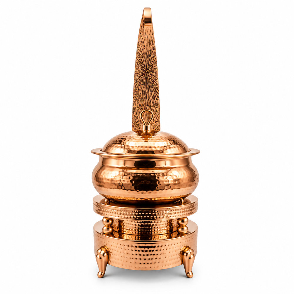 Copper Chafing Dish With Food Pan - Color: Gold