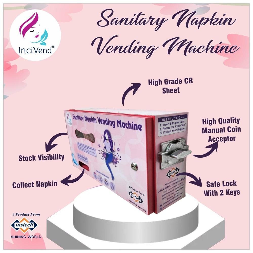 Manual Sanitary Napkin Vending Machine - Capacity: 30 Pcs/Hr