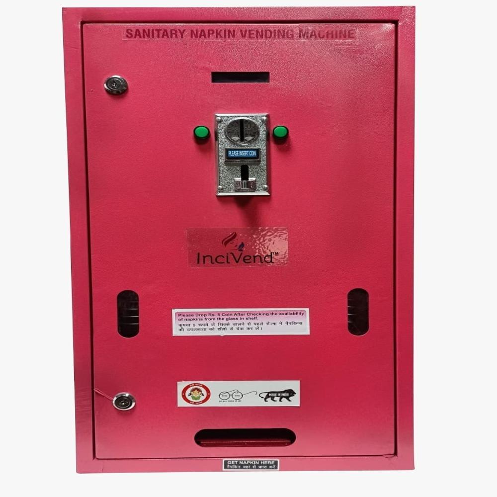 Automatic Coin Operated Sanitary Vending Machine - Capacity: 50 Pads Pcs/Hr
