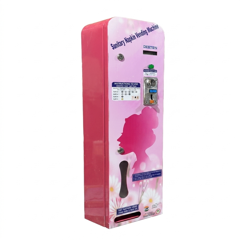 Automatic Sanitary Napkin Vending Machine - Capacity: 50 Pads Pcs/hr