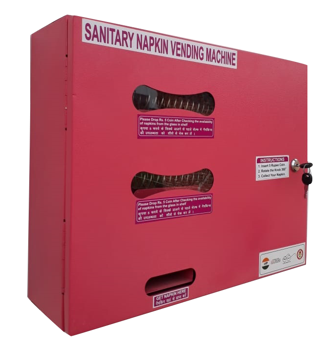 Manual Santiary Napkin Vending Machine - Capacity: 50 Pads Pcs/Hr