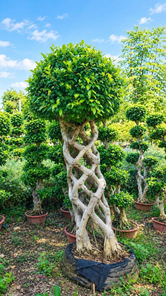 Ficus Microcarpa Cage Shape Plant