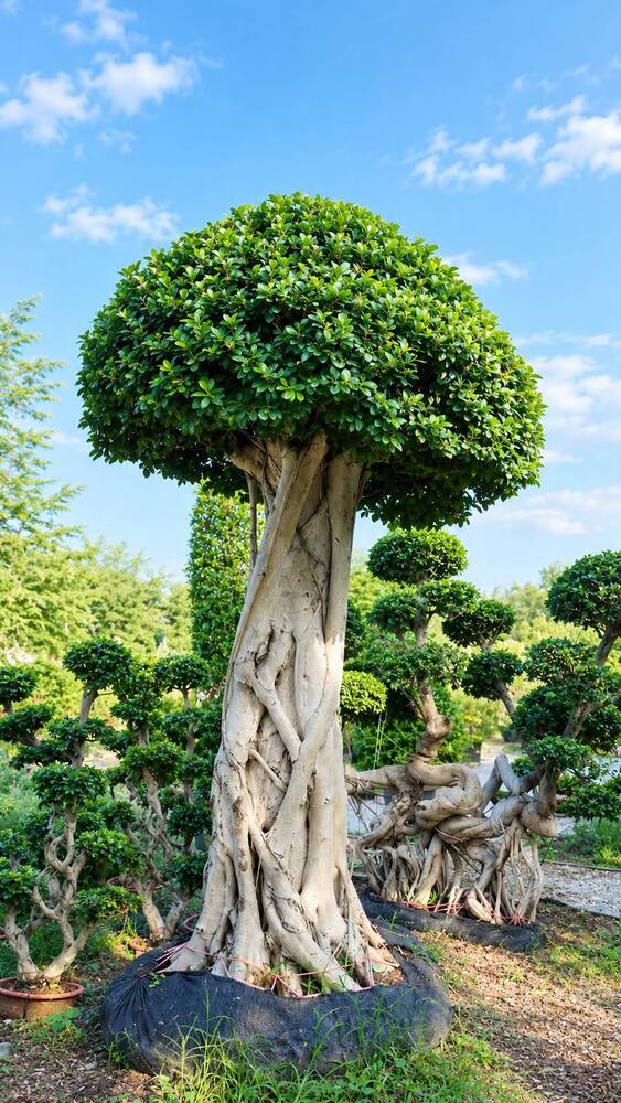 Ficus Microcarpa Mushroom Shape