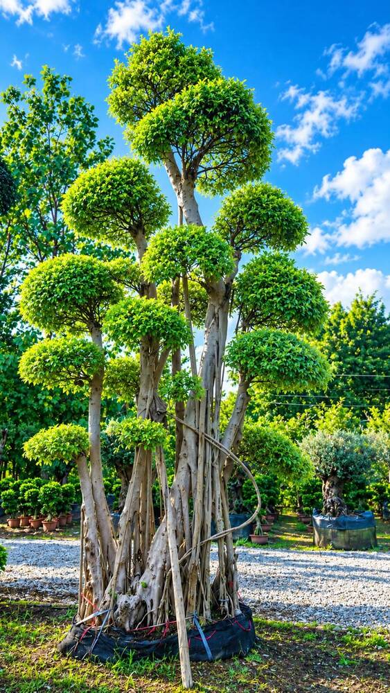 Giant Size Ficus Microcarpa Multiroot Plant