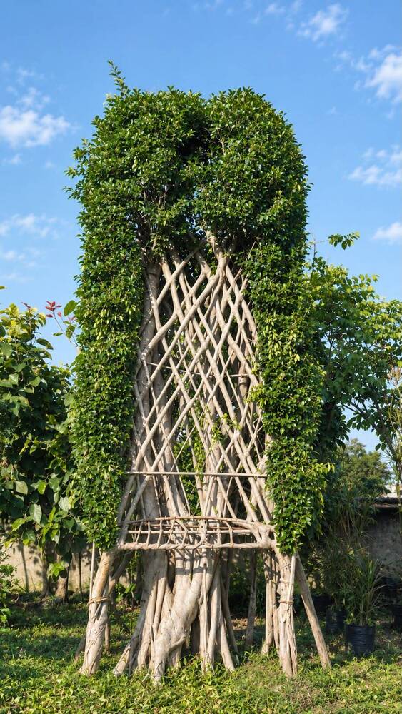 Giant Size Ficus Microcarpa Singhasan Shape Plant