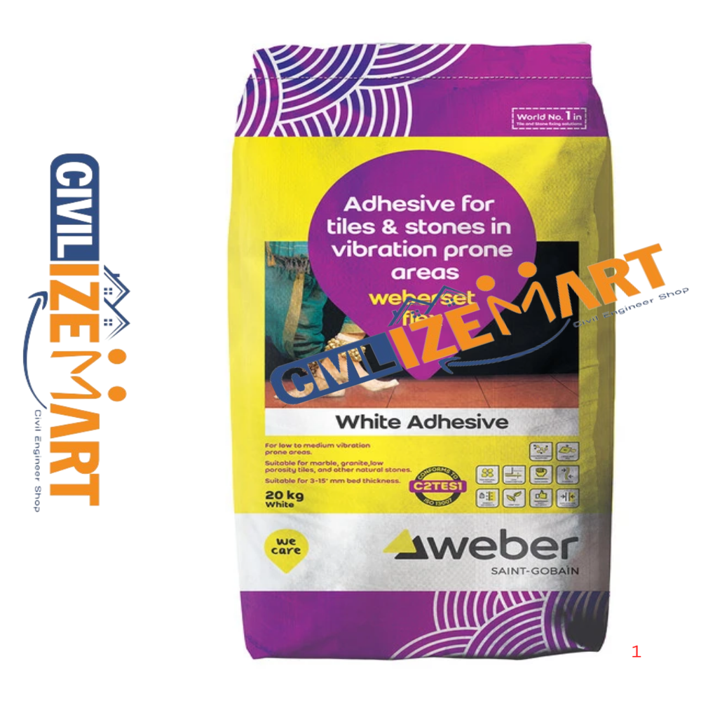 Weberset Flex Plus White Tile Adhesive - Cas No: Not Applicable Mixture