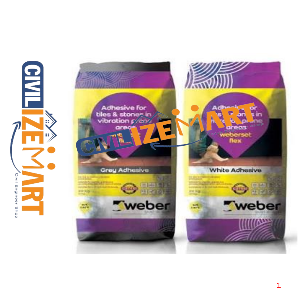 Weberset Flex Plus White Tile Adhesive - Cas No: Not Applicable Mixture
