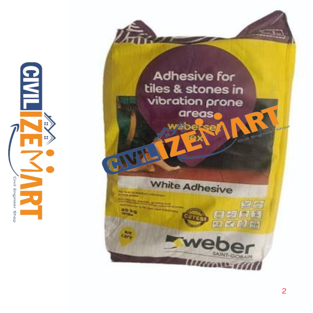 Weberset Flex Plus White Tile Adhesive - Cas No: Not Applicable Mixture