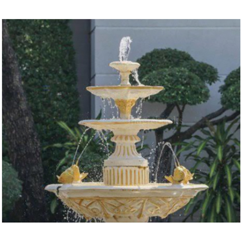 Pink Decorative Sandstone Water Fountain 5feet