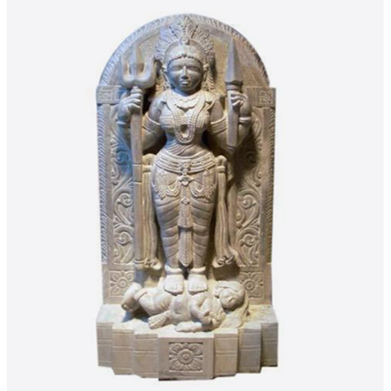 Polished Stone God Statue 5x2 Feet
