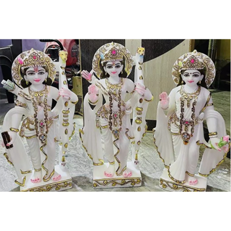 Marble Ram Darbar Moorti 2.5feet
